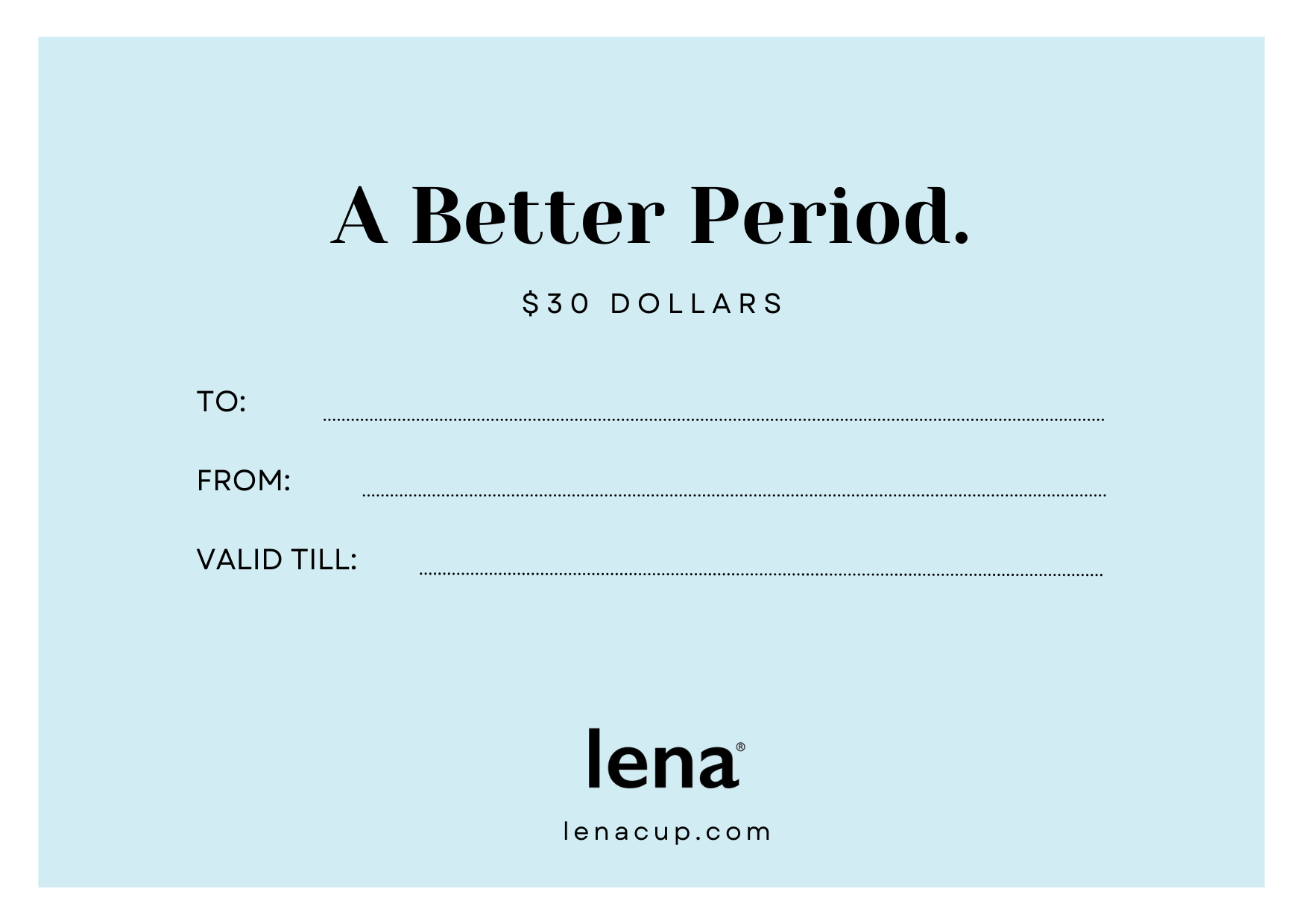 Lena Cup Gift Card