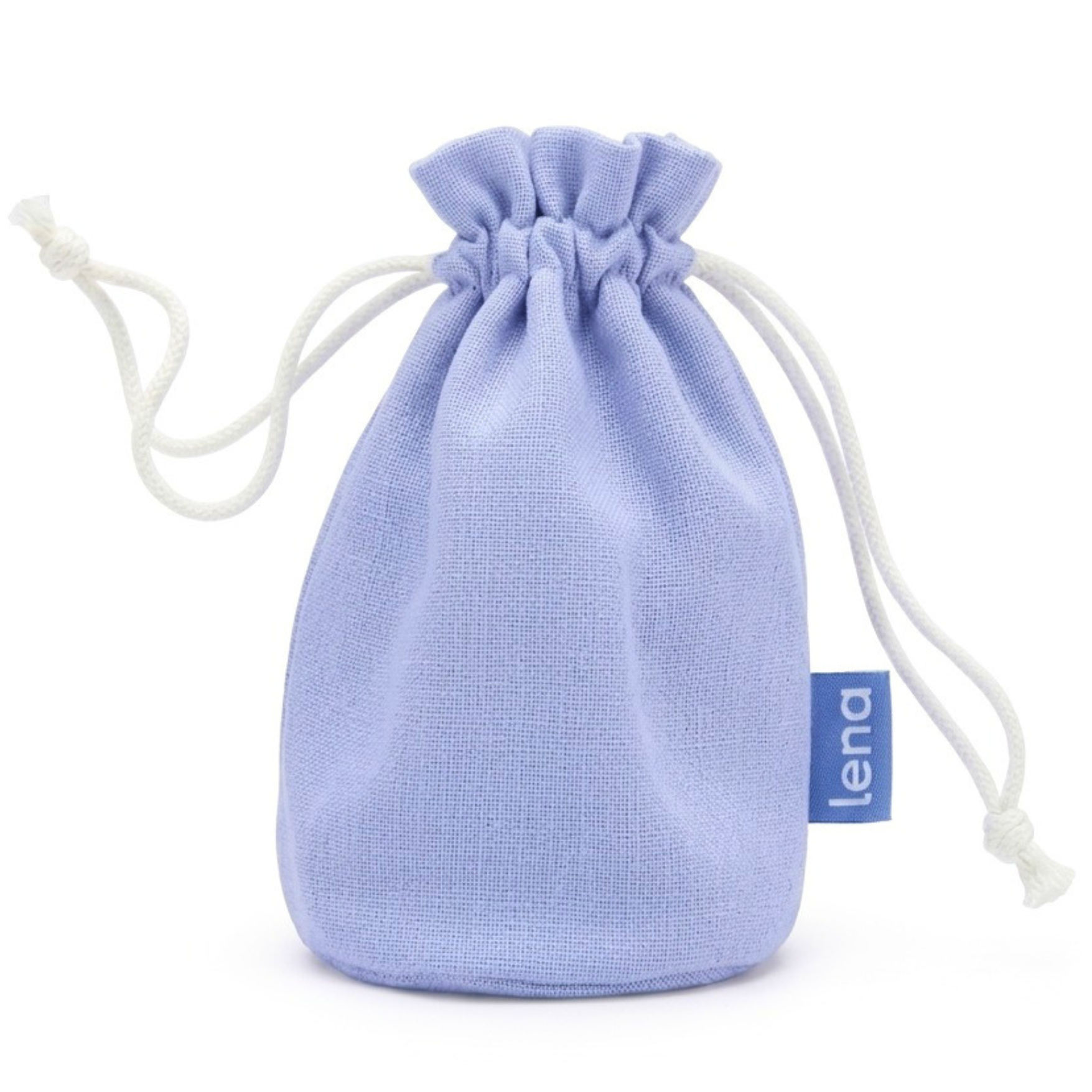 Lena Blue Cotton Pouch
