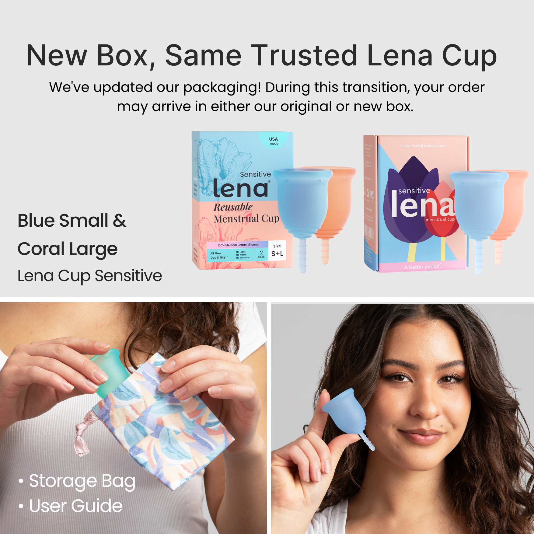 Lena Sensitive 2-Pack, Small & Large