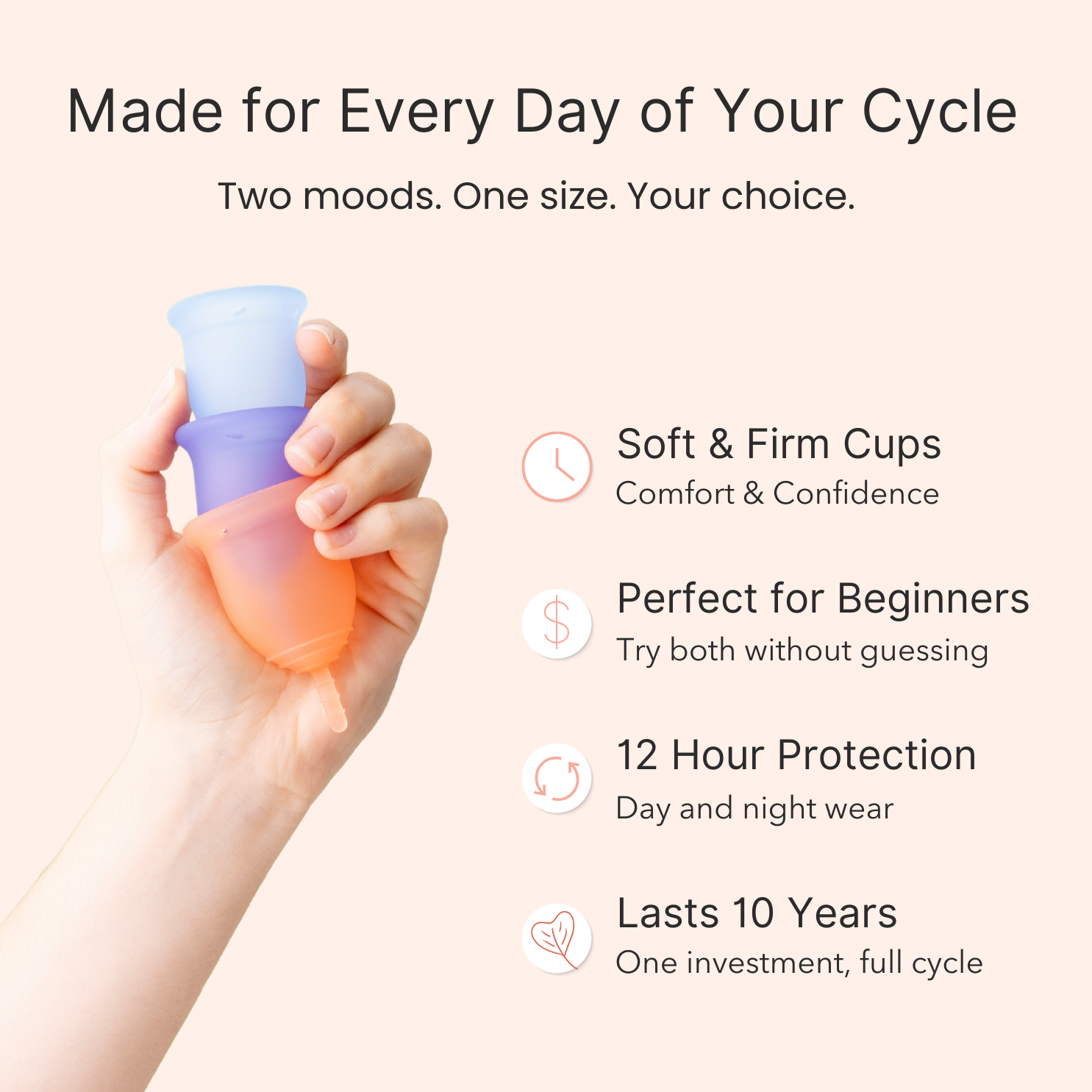 Made for Every Cycle Lena Cup specs page