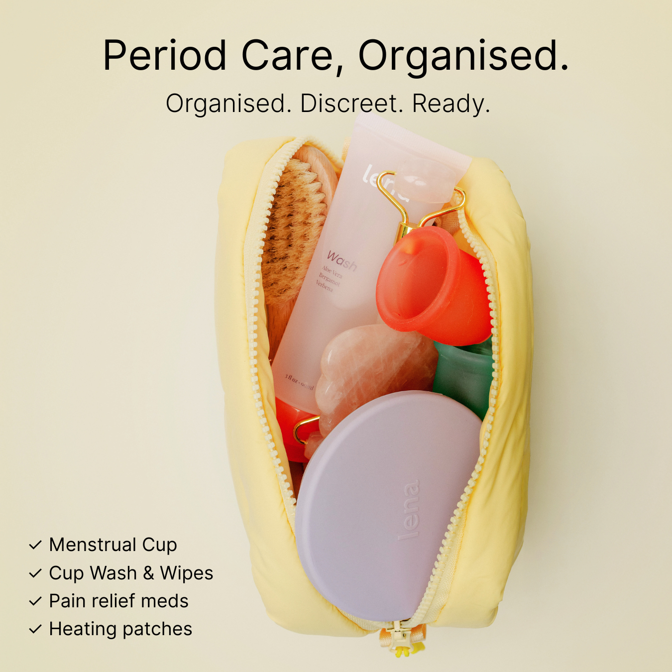 Lena Period Essentials Bag