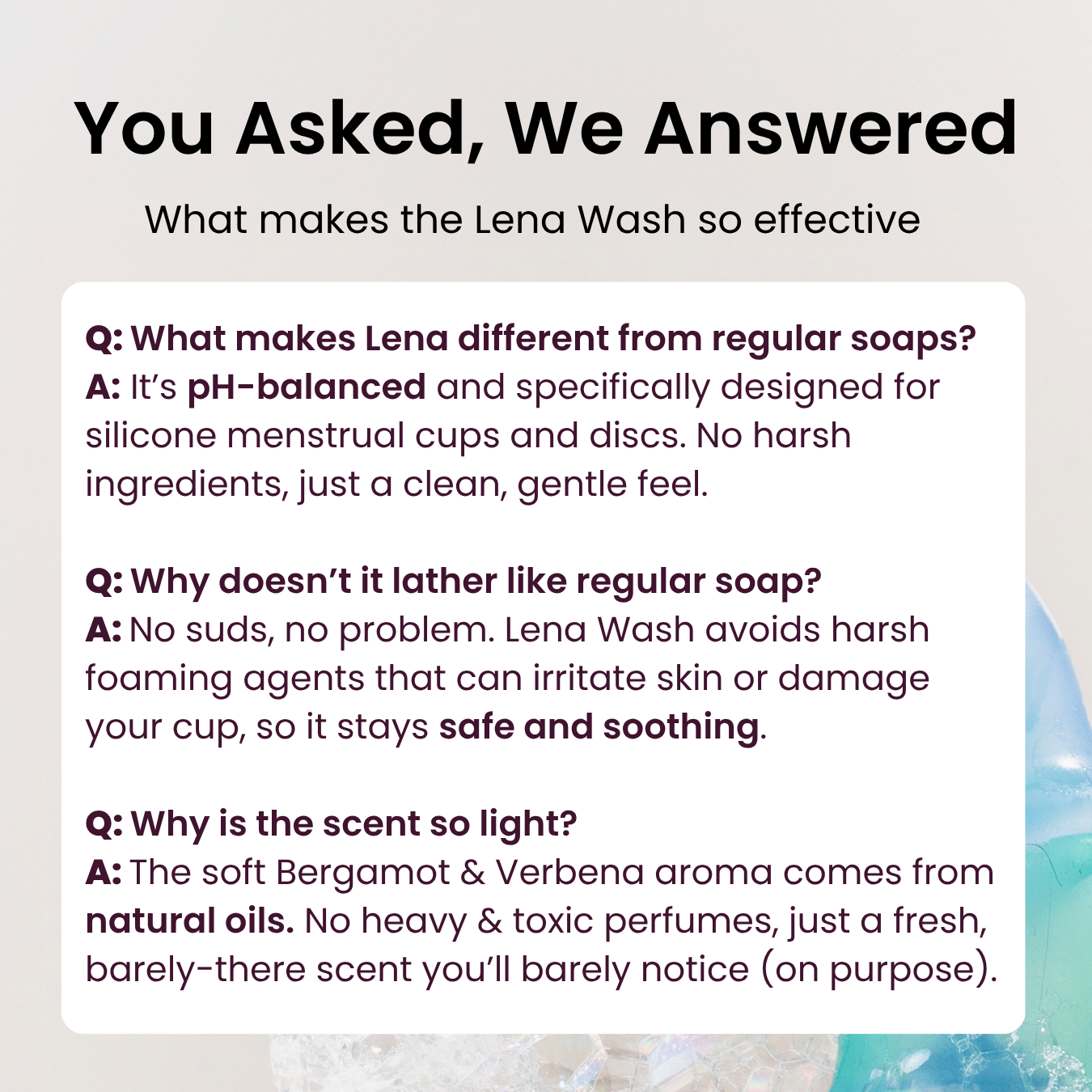 Lena Menstrual Cup Wash