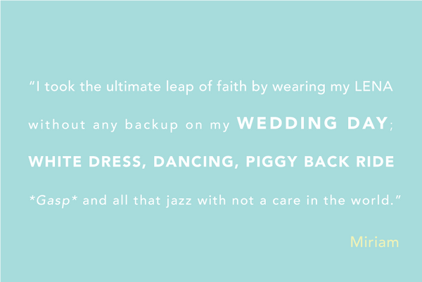 Why I Chose To Wear LENA Cup To My Wedding