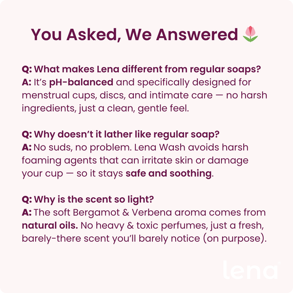 Lena Menstrual Cup & Feminine Wash