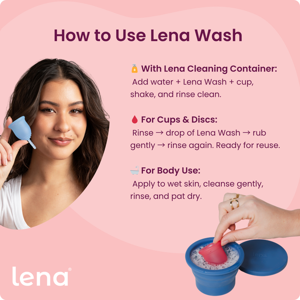 Lena Menstrual Cup & Feminine Wash