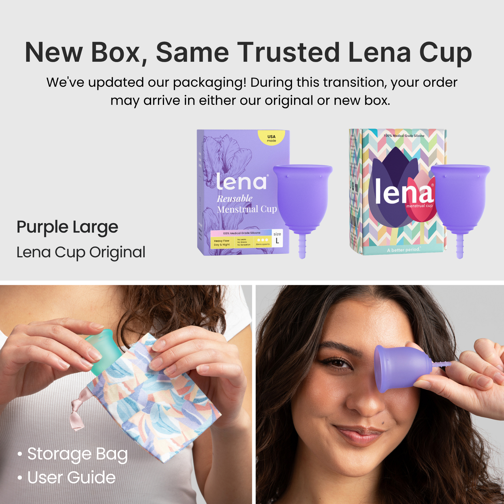 Lena Cup New Packaging