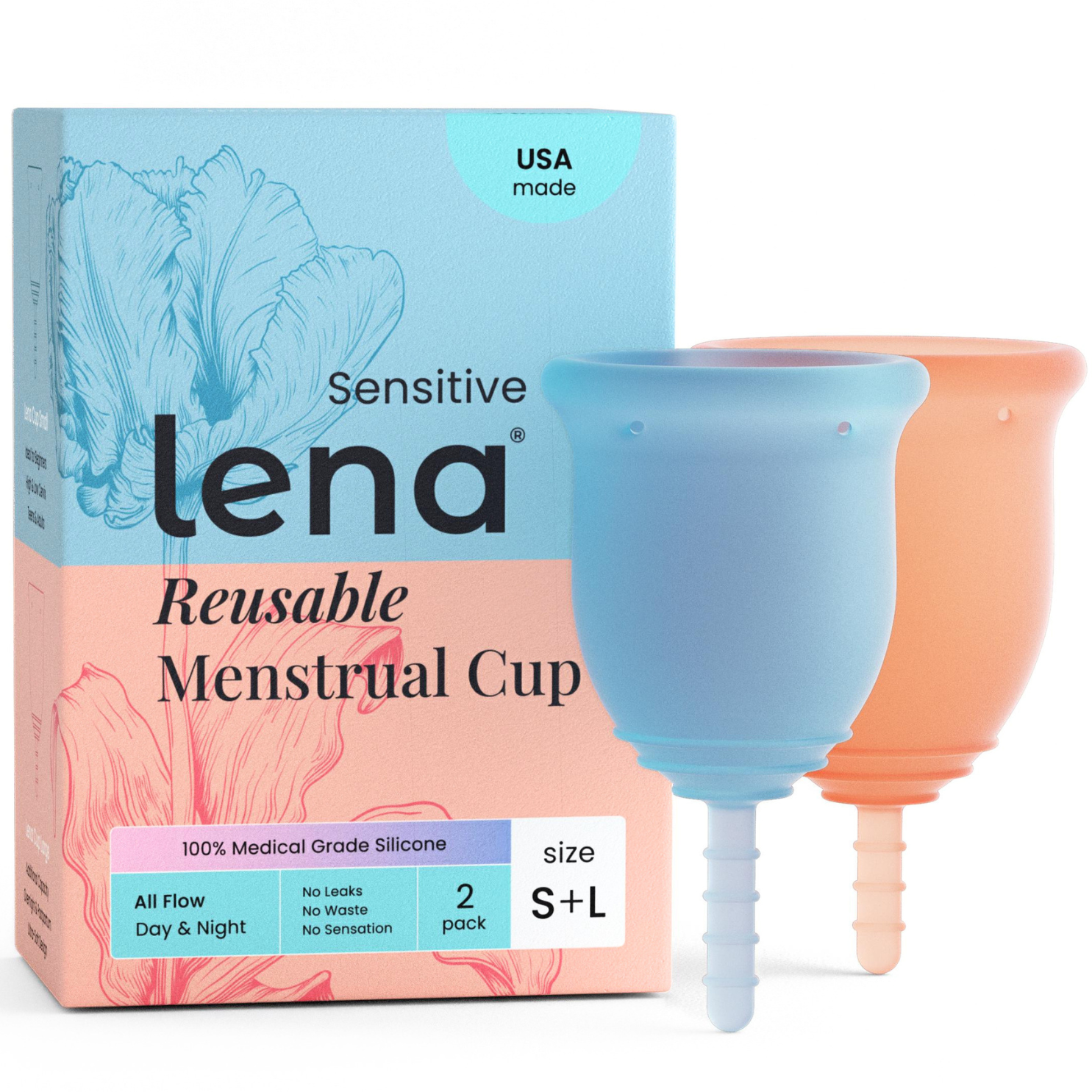 Lena Sensitive 2-Pack, Small & Large
